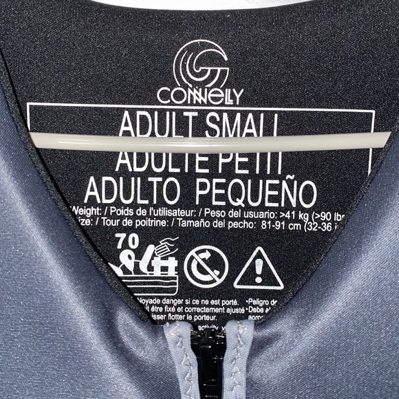 NWT!Mens Connelly Classic Neo Life Vest Jacket Size Small Chest 32"-36” 90lbs Up - Picture 2 of 4